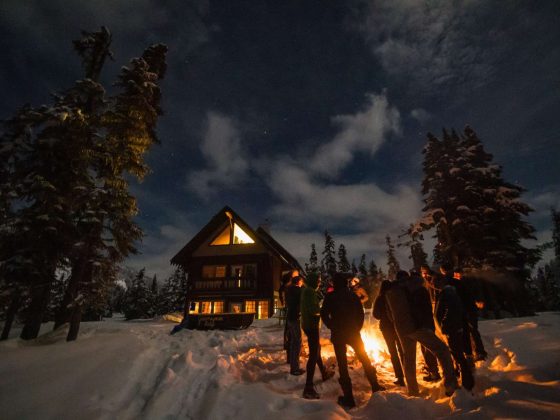 Science Flow State Fire Outside Cabin