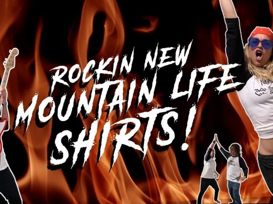 Cue Flaming Guitar Solo Mountain Life T Shirts flames models 1