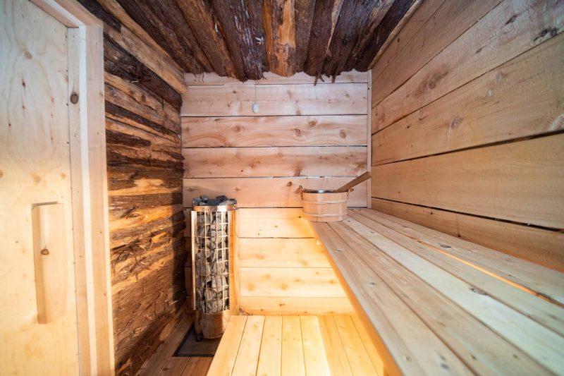 Art and Craft Backyard DIY Sauna interior Colin Field photo Art and Craft Backyard DIY Sauna interior Colin Field photo