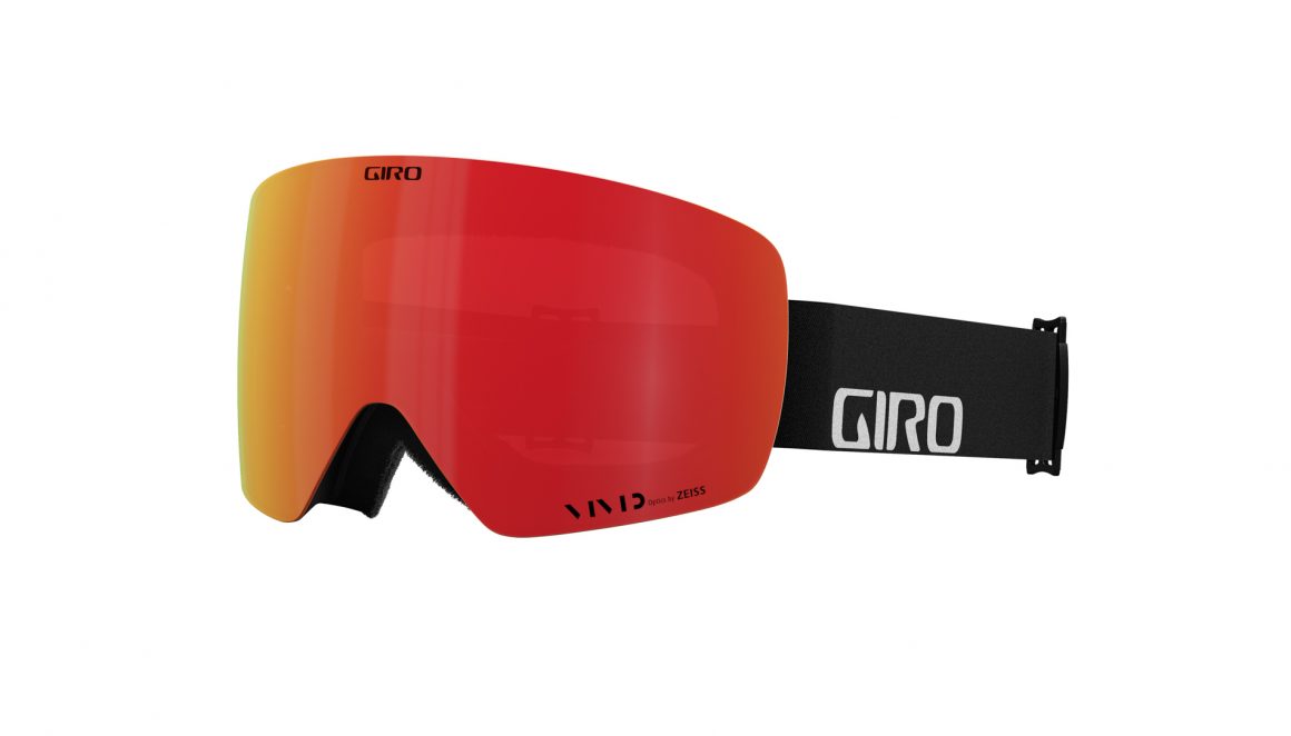 giro contour rs goggle black wordmark vivid ember hero