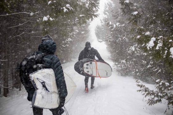 Ryan-Carter-surfers-walking-Lake-Huron-Ontario
