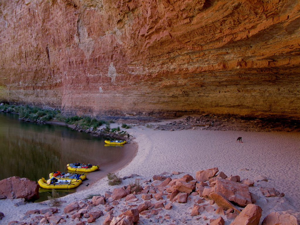 Grand Canyon rafting Mountain Life beach