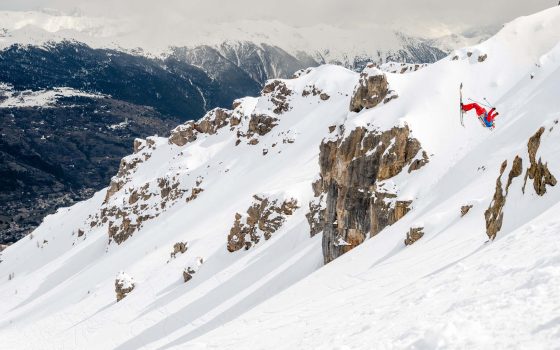 Serre Chevalier skier jumping