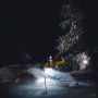 Night skiing glades, Quebec