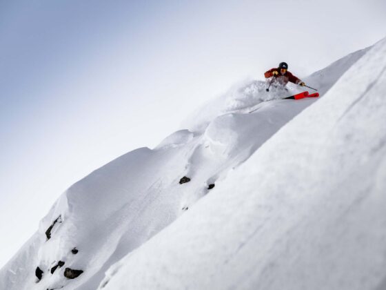 Skier in the Rockies