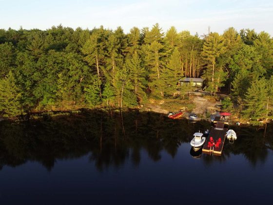 an aerial view of Georgian Bay